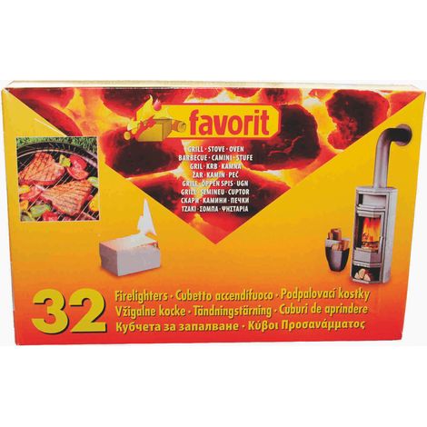 Favorit 1250 Anzündewürfel für Grill, Kamin und Ofen, Anzünder auf Kerosinbasis
