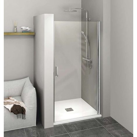 Polysan Zoom Line - Anta doccia 80 cm, vetro trasparente, alluminio lucido ZL1280