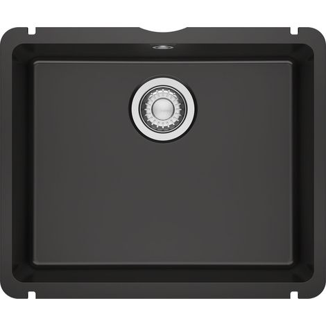 Évier de cuisine Kubus Fraceram KXK 110-51 anthracite - 545 x 454 mm - sous-meuble 60 cm - vidage manuel - Franke