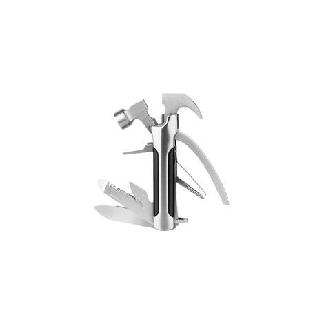Arrache-clou,marteau,Hachette Survie,Couteau de Survie,14 en 1 Pince Multifonctions,Couteau Multifonction,Matériel de Survie,Multitool pour Homme Cadeau de Fête des Pères (1/5)