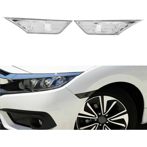 Modification de voiture : bande LED blanche pour feu de position latéral Honda Civic (2016-2021). (1/5)