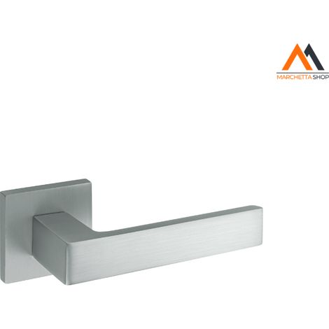 MANIGLIA ALU BLUE C/RB Q 50 F/CHIAVE CROMO SATINATA