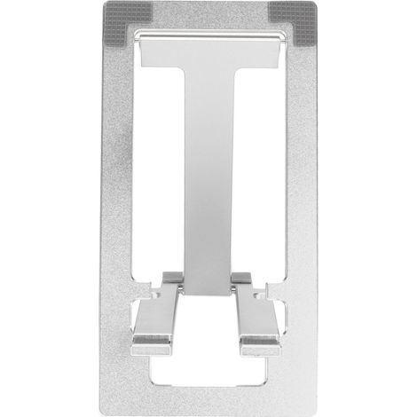 Support téléphone pliable en alliage d'aluminium, support de bureau portable pour maison et bureau, couleur argent (1/5)