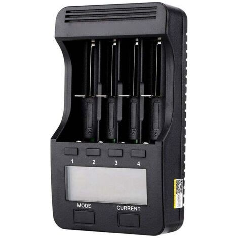Chargeur De Batterie Liitokala Lii-500 Chargeur Intelligent Avec 4 Emplacements De Batterie Ecran Lcd Pour Support De Batteries Rechargeables Ni-Mh Ni-Cd Li-Ion, 1 (Chargeur) - (1/4)