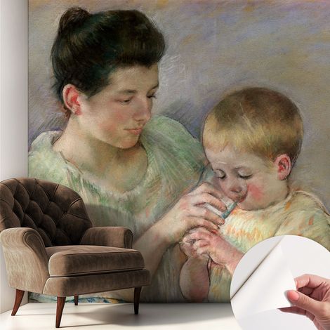 Fotomurale adesivo - parete decorativa - decorazione casa - stile moderno parete - Cura genitoriale 250x250 cm (1/5)