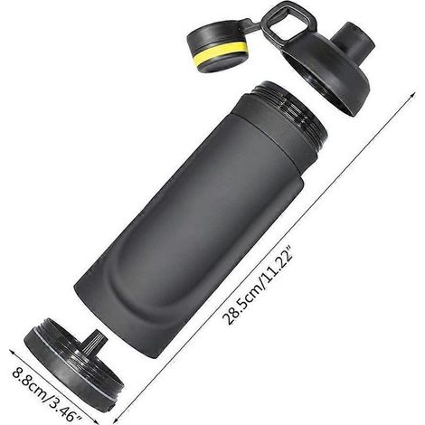 Bouteille d'eau avec fond caché pour ranger de l'argent et des objets de valeur (1/4)