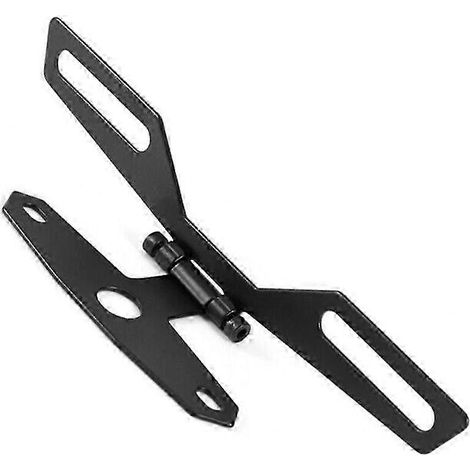Support de plaque d'immatriculation rabattable et réglable pour moto, support de feu arrière en alliage d'aluminium compatible avec les motos tout-terrain, quads et mini-motos. (1/5)