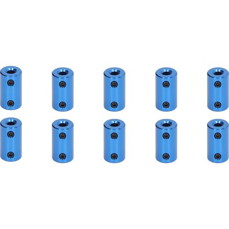 10 Pièces Accouplement pour Moteur Pas-à-Pas, Diamètre 14mm, Longueur 25mm, Connecteur 5x5mm Bleu (1/5)