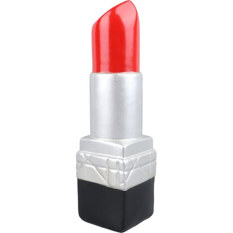 Vase créatif en forme de rouge à lèvres, en résine, vase décoratif réaliste pour librairie ou café, argenté (1/5)