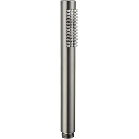 Pommeau Douche Économie d'Eau Acier Inoxydable 304, Douchette Effet Pluie Anti-Calcaire 48 Buses, Pour Salle de Bains & Hôtel (Gris) (1/5)