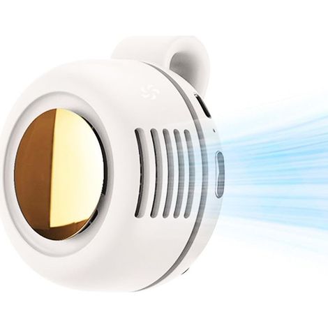 Lot de 1 Ventilateur À Clipser Rechargeable Par USB Pour Chemise, 3 Vitesses Réglables, (Blanc)