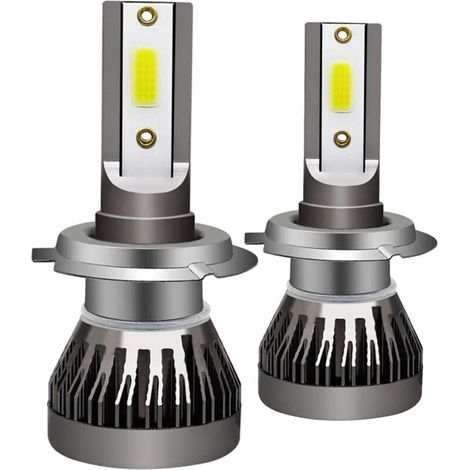 H7 Phare de Voiture Mini Lampe Led Ampoules Kit de Phares de Voiture 6000K Lampe Led 2Pcs (1/4)