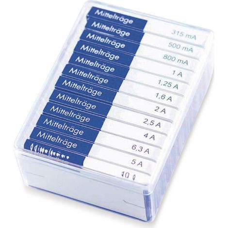 ESKA Feinsicherung-Sortiment, 632820, (Ø x L) 6,3 mm x 32 mm Mittelträge -M- Inhalt 120 St.