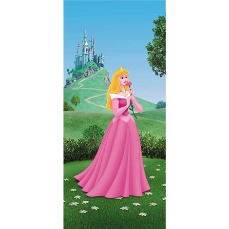Poster porte Belle au bois dormant Princesse Disney intisse 90X202 CM