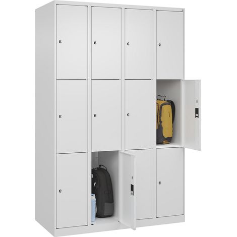 C+P, Vestiaire à 3 casiers Classic PLUS, 4 compartiments,