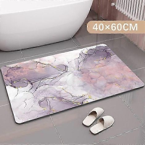 Tapis antidérapant i5x, doux et absorbant, pour salle de bain et cuisine, 3 g - Modèle D 40 x 60 cm