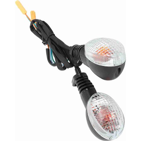 Lampe de Clignotant Remplacement pour Kawasaki Para Ninja 250 Moto Modifiée (Noir&Blanc) (1/5)