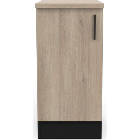 Demeyere Mobile Basso Cucina, Legno ingegnerizzato, Kronberg/Nero Opaco, L 40 x P 60 x H 85 cm (1/2)