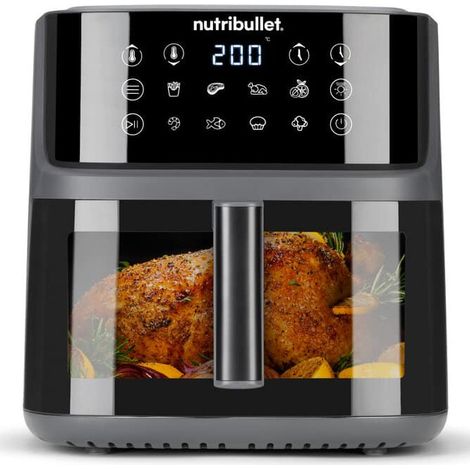 Friteuse à air Nutribullet CrispLite Vision noir 8 litres 2000 W (1/4)