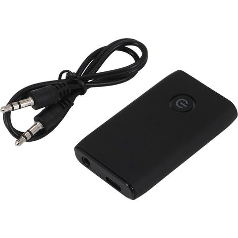 Compatible avec l'adaptateur Bluetooth 5.3 pour avions, connecte deux casques sans fil, prise jack 3,5 mm, émetteur et récepteur Bluetooth en vol, compatible avec les téléviseurs. (1/5)