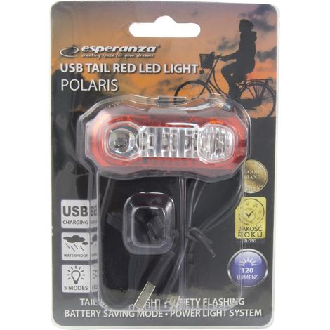 Esperanza luce coda bici led usb polaris (1/2)