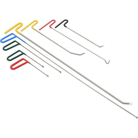 Kit riparazione ammaccature senza vernice 8 pezzi in acciaio inox 020004002