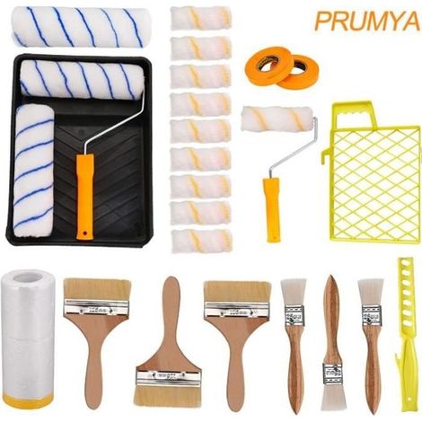 Kit Rouleau à Peinture 9 Inch et 4 Inch - Couleur Orange (1/4)