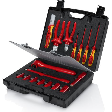 KNIPEX 98 99 11 Maleta de herramientas compacta 17 piezas 380 mm