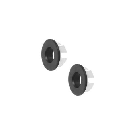 Lot de 2 anneaux de trop-plein pour évier de cuisine et salle de bain 30 mm (noir) (1/5)