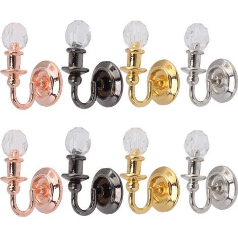 8 pièces Mini Lampe Murale Maison de Poupée, Éclairage Coloré Simulé pour Décoration 1:12 (1/5)