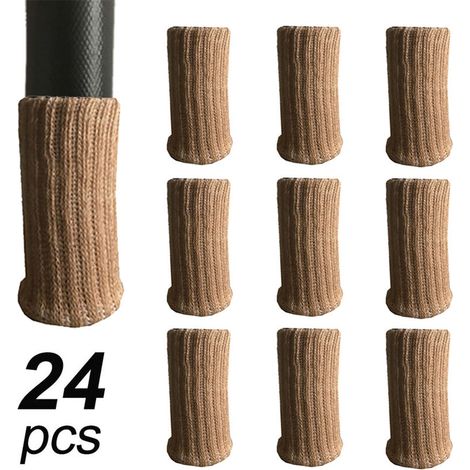 Lot de 24 patins de meubles haute élasticité antidérapants pour protéger les pieds de chaises, les chaussettes et les chaussures de meubles, diamètre 2,5 à 5 cm, coussin