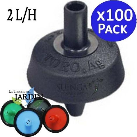 Lot de 100 Goutteur autorégulant autoperçan 2 l/h, non réglable, Toro