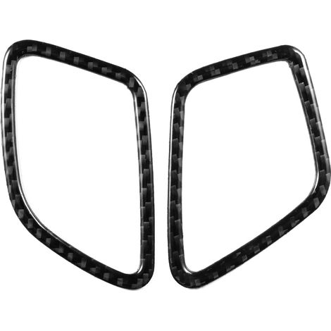 Jeffergarden Couvercle D'évent de Garniture de Sortie D'air 2 Pièces en Fibre de Carbone Garniture de Sortie D'évent de Voiture Remplacement pour F25 F26 X3 X4 (2011‑2016) Conduite à Gauche (1/4)