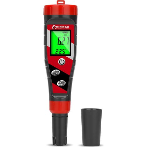 Digitales pH-Messgerät, pH-TDS-EC-Messgerät für hydroponische Nährlösung, pH- und EC-Messgerät mit LCD-Display, TDS-Wassertester, pH-PPM-Messgerät für DWC-Installation, Wachstumszelt, aeroponischer An (1/5)