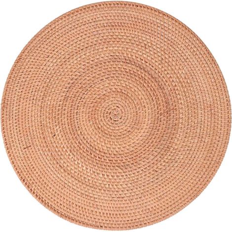 Sets de table en rotin tressé, sets de table antidérapants et résistants à la chaleur, sets de table en osier, dessous de plat pour plats chauds (1/5)