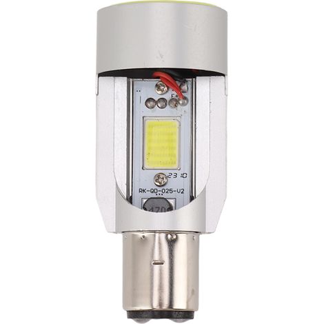 Phare avant moto avec anneau lumineux intégré, feux de croisement/route, ampoule double griffes pour moto scooter (1/5)