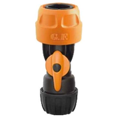 RACCORD RAPIDE POUR TUYAU À VISSER G.F. AVEC ROBINET 1/2" - 5/8