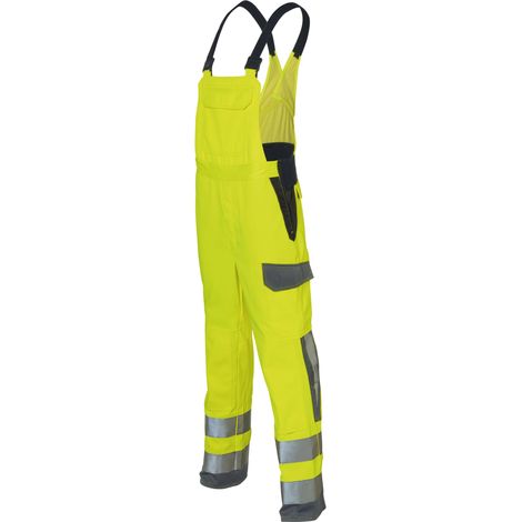 Kübler Latzhose PROTECTIQ HIGH VIS 3394 warngelb/anthrazit Gr. 98 (1/2)