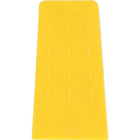 Coin de bûcheronnage de 20 cm avec pointes, accessoire de tronçonneuse pour l'abattage et le fendage du bois, en plastique ABS, jaune (1/5)