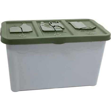 Contenitore ecotris pattumiera plastica raccolta differenziata 115 lt rifiuti 207 (1/3)
