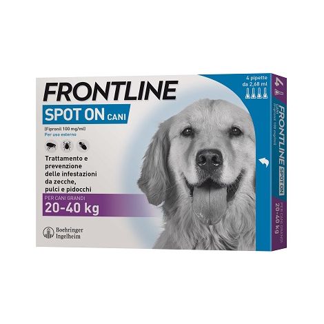 FRONTLINE SPOT-ON 20-40 KG CANI GRANDI 3+1 PIPETTE- FRONTLINE- 1,0 pz