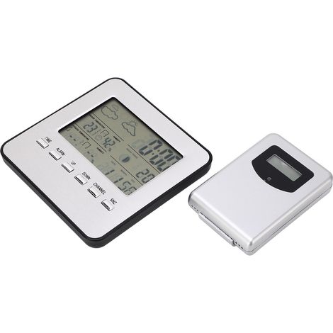 Thermomètre et hygromètre sans fil pour intérieur et extérieur avec réveil (1/5)