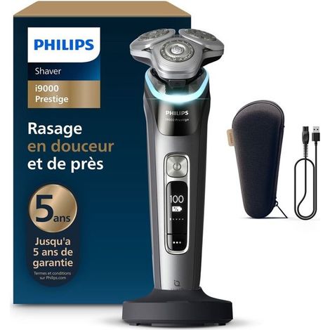 Rasoi elettrico Philips XP9202/10 100 % impermeabile Serie i9000 prestige con SkinIQ