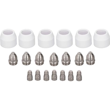 Lot 20 pieces accessoires torche plasma inox céramique résistant usure embouts buses protection soudure (1/5)