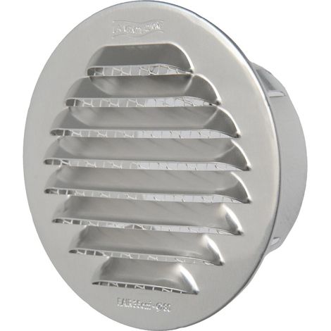 La Ventilazione GTA80R Griglia Tonda da Incasso, Alluminio, ø 100 mm (1/5)