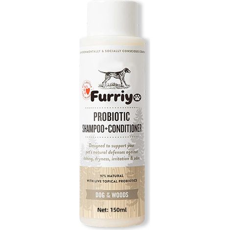 Furriyo Hundeshampoo ist sanft zur Haut, desodoriert, hinterlässt einen angenehmen Duft, pflegt und macht das Fell des Hundes weich. (1/5)