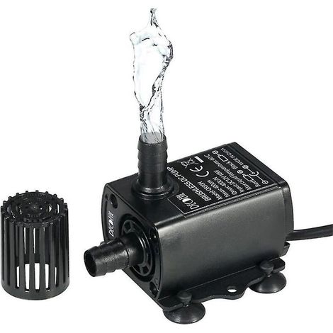 Mini-Kaltwasser-Umwälzpumpe 12V 400L/h – Ultraleiser bürstenloser Motor – 4 m Förderhöhe – Keramikkern für lange Lebensdauer