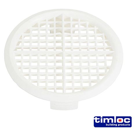 Timloc Push-in Soffit Vent White - 70.0