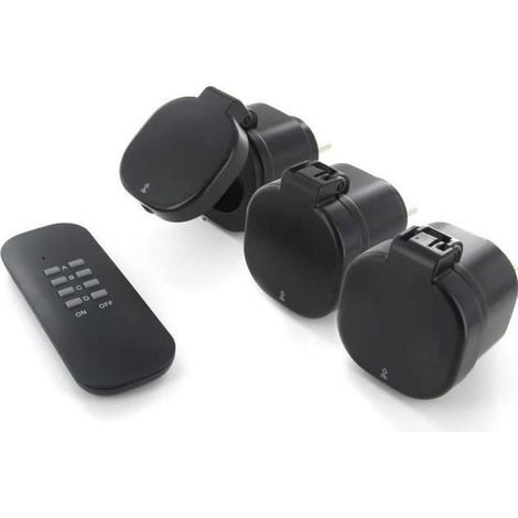 Chacon - set 3 mini-außensteckdosen ein/aus (3000w - de) - 54672 - 5411478546726 (1/5)