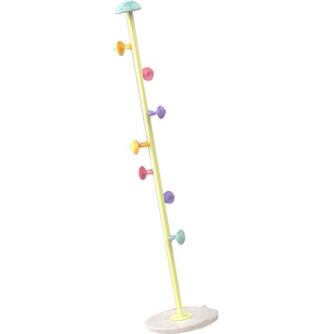 Support de suspension en métal à 7 crochets, articles ménagers amovibles, cintre pour manteau pour chambre à coucher, jaune frais 167cm (1/5)